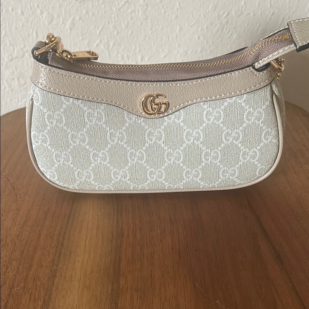 Gucci Ophidia Mini Bag beige and white supreme